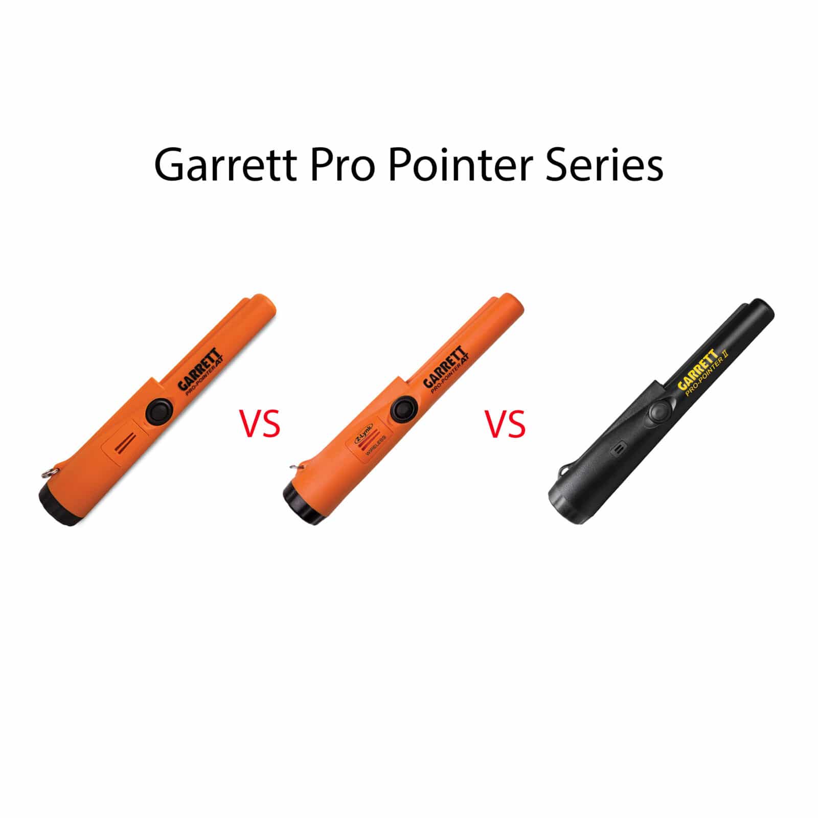 Сравнение: Garrett Pro Pointer II, Pro Pointer AT и Pro Pointer AT Z-LYNK.