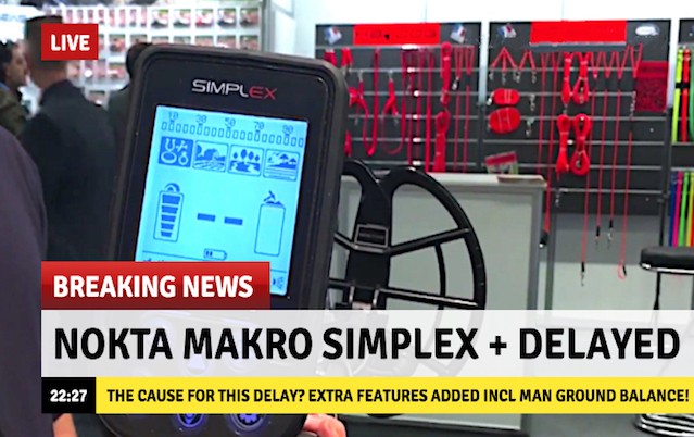 Nokta Makro Simplex Plus с задержкой