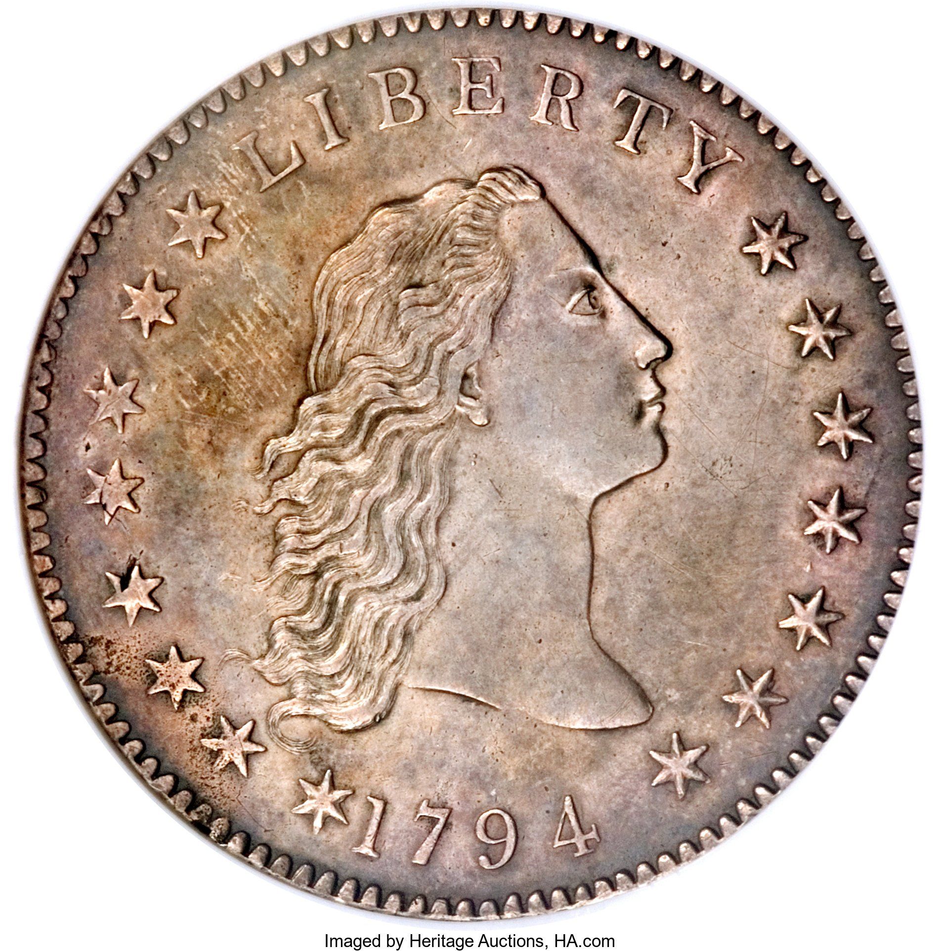 Доллар 1794 года «Распущенные волосы» (PCGS)