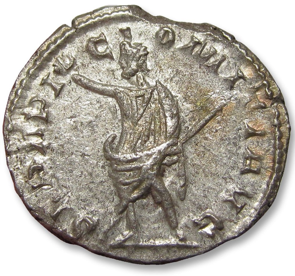 Римская империя. Постум (260–269 гг. н.э.). Мята Antoninianus Colonia Agrippinensis около 266 г. н.э. — SERAPI COMITI AVG — #1.1