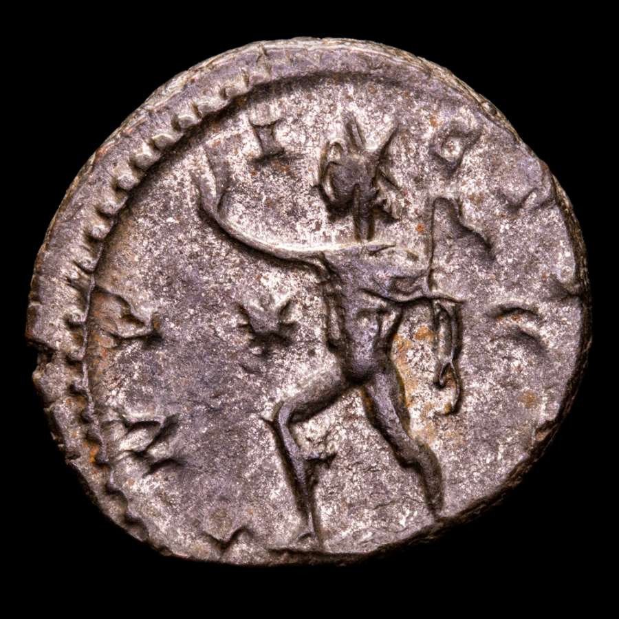 Римская империя. Викторин (269–271 гг. н. э.). BI Посеребренный Antoninianus Colonia Agrippinensis, 270 г. н. э. INVICTVS Sol (без резервной цены) # 1.1