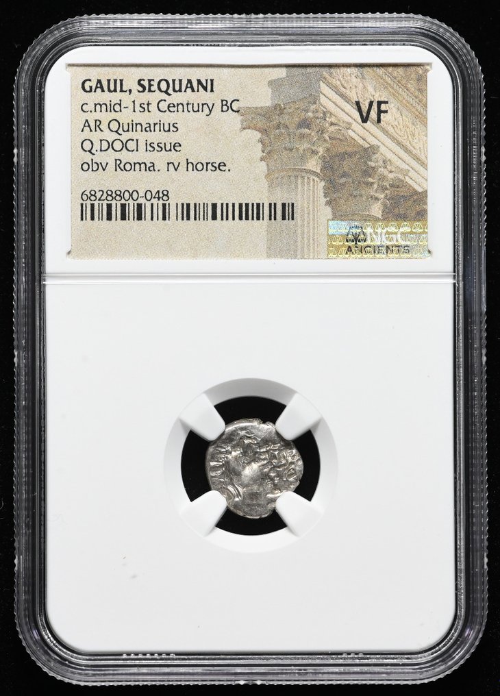 Кельты, Секвани. Квинарий Около 100–50 гг. до н. э., NGC VF № 2.1.