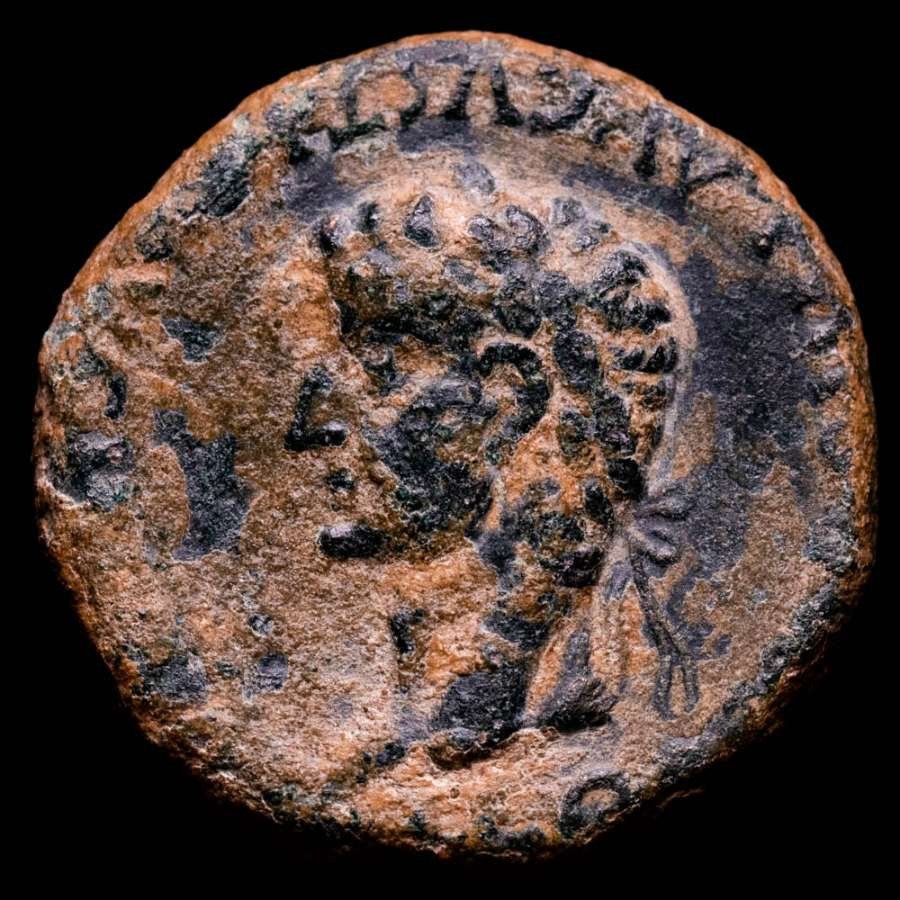 Hispania, Caesaraugusta. Tiberius (14-37 н.э.). Как чеканилось в Caesaraugusta (Сарагоса). Священник пашет с ярмом волов (без резервной цены) #1.1