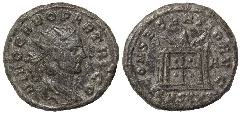 Римская империя. Кар (282–283 гг. н.э.). Посеребренный монетный двор Antoninianus Siscia, 284 г. (без резервной цены) #2.1