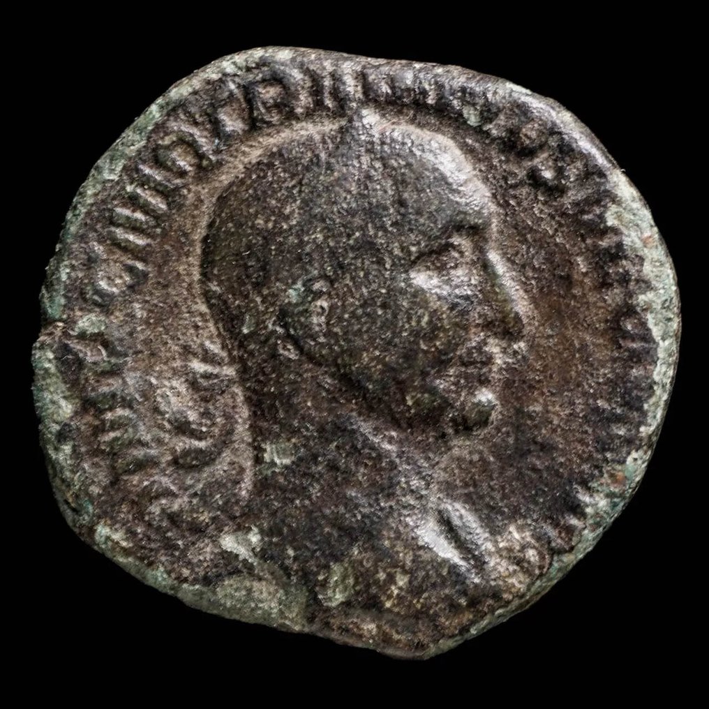 Римская империя. Траян Деций (249–251 гг. н.э.). Sestertius GENIVS EXERC ILLYRICIANI (без резервной цены) #1.1