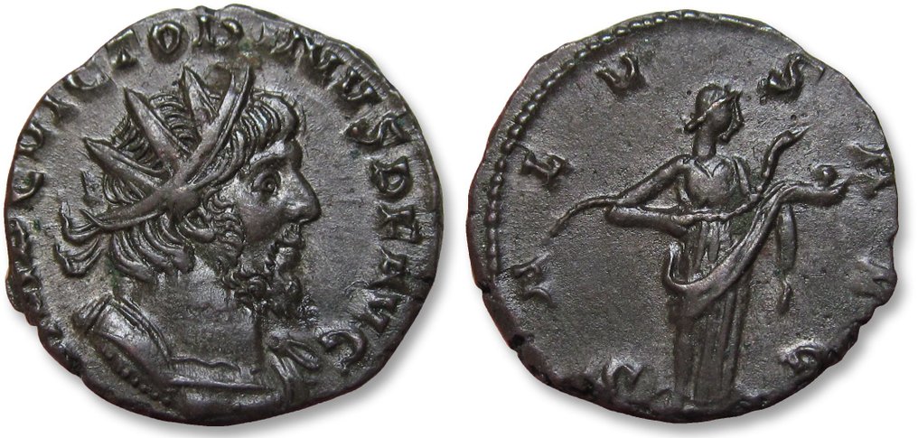 Римская империя. Викторин (269–271 гг. н. э.). Мятный двор Antoninianus Colonia Agrippenensis (Кёльн), 269-271 гг. н. э. — SALVS AVG, реверс — № 2.1