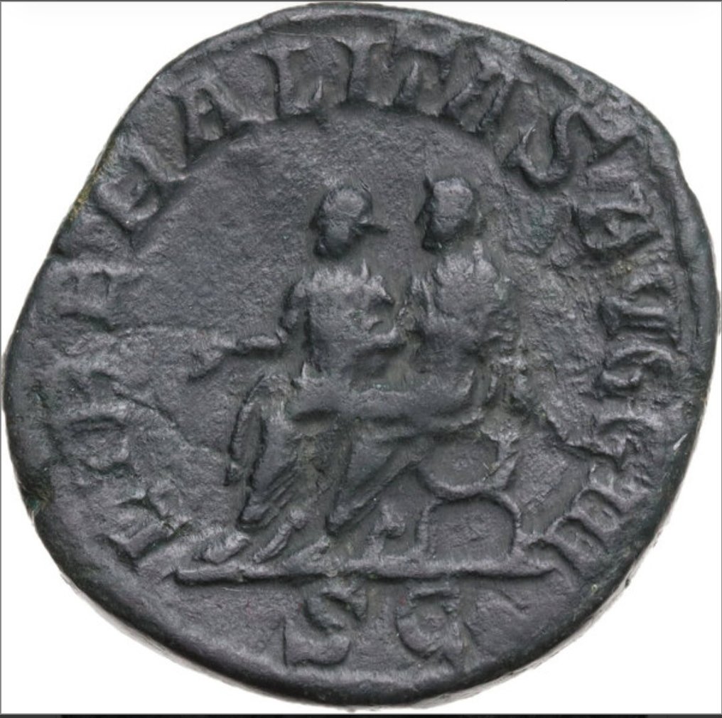 Римская империя. Филипп II (247–249 гг. н.э.). Sestertius LIBERALITAS AVGG (без резервной цены) #1.1