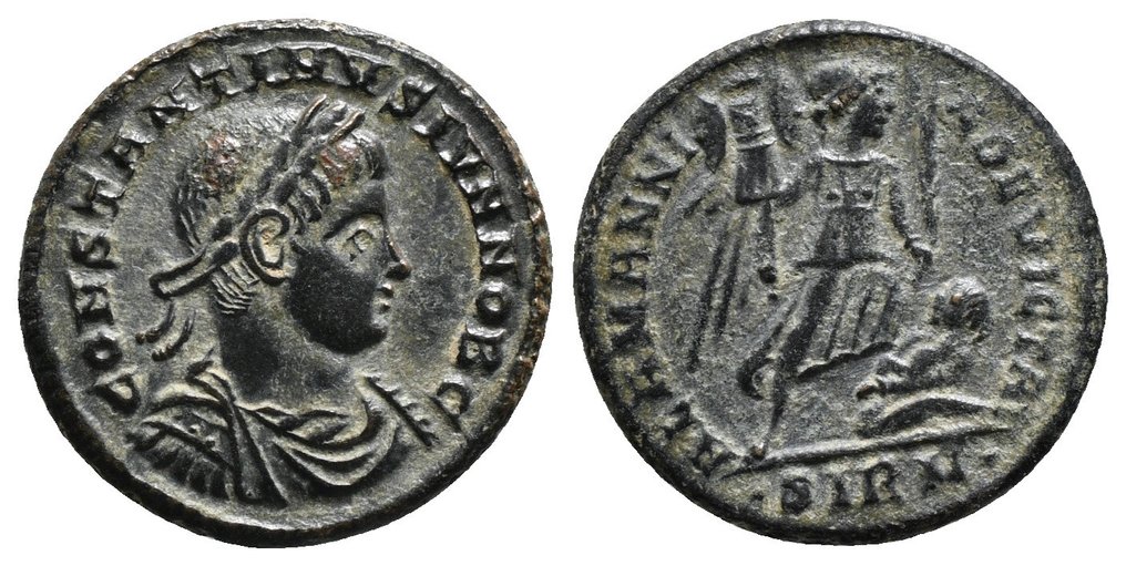 Римская империя. Константин II (337–340 гг. н.э.). Выпуск Follis Alemania Devicta (без резервной цены) № 2.1