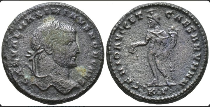 Римская империя. Максимиан (286–305 гг. н. э.). Follis Cyzicus (без резервной цены) #2.1