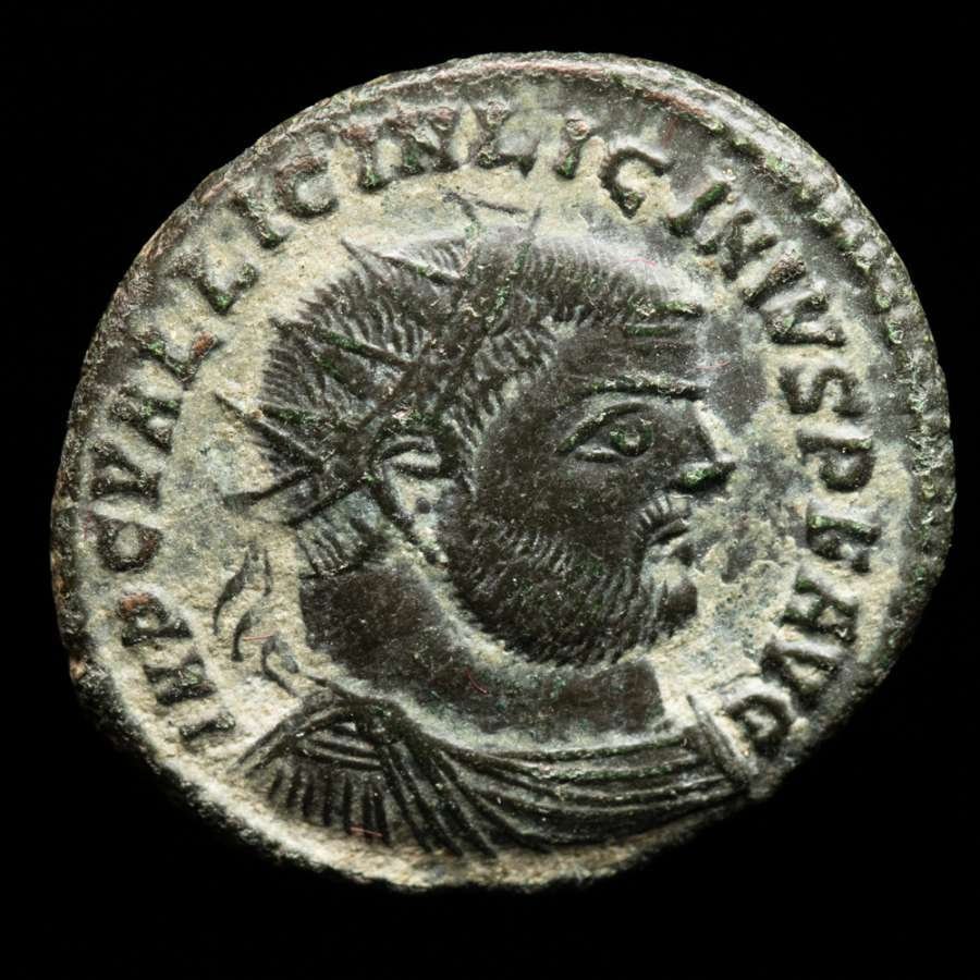 Римская империя. Лициний II (317–324 гг. н. э.). radiate follis Никомедия 317-324 гг. н.э. IOVI CONS – ERVATORI (без резервной цены) #1.1