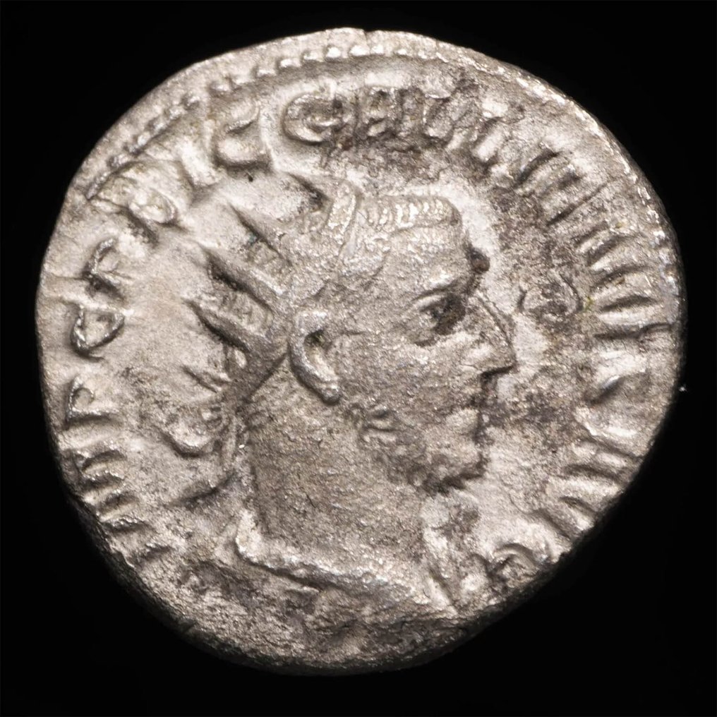 Римская империя. Галлиен (253–268 гг. н.э.). Посеребренный Antoninianus PAX AVG (без резервной цены) #1.1