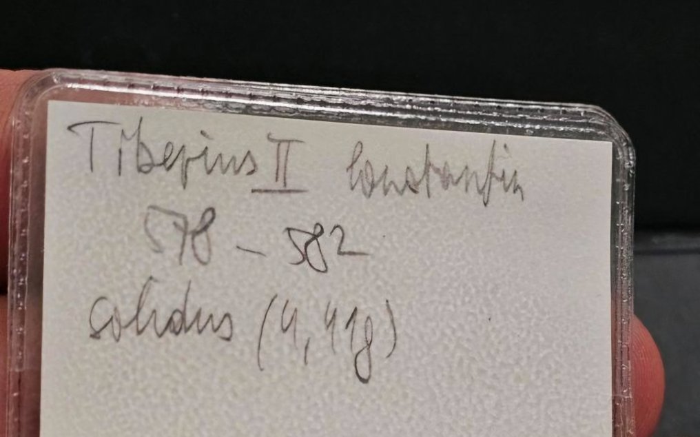 Византийская империя. Тиберий II Константин (578–582 гг. н.э.). Солид Константинопольский, 4-я официна, 579-582 гг. н. э., № 2.2.