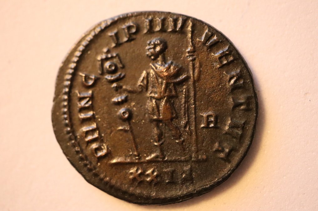 Римская империя. Констанций (305–306 гг. н. э.). Antoninianus PRINCIPI IVVENTVT - Редкий (без резервной цены) #1.1