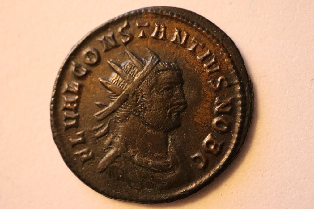 Римская империя. Констанций (305–306 гг. н.э.). Antoninianus PRINCIPI IVVENTVT - Редкий (без резервной цены) #2.2