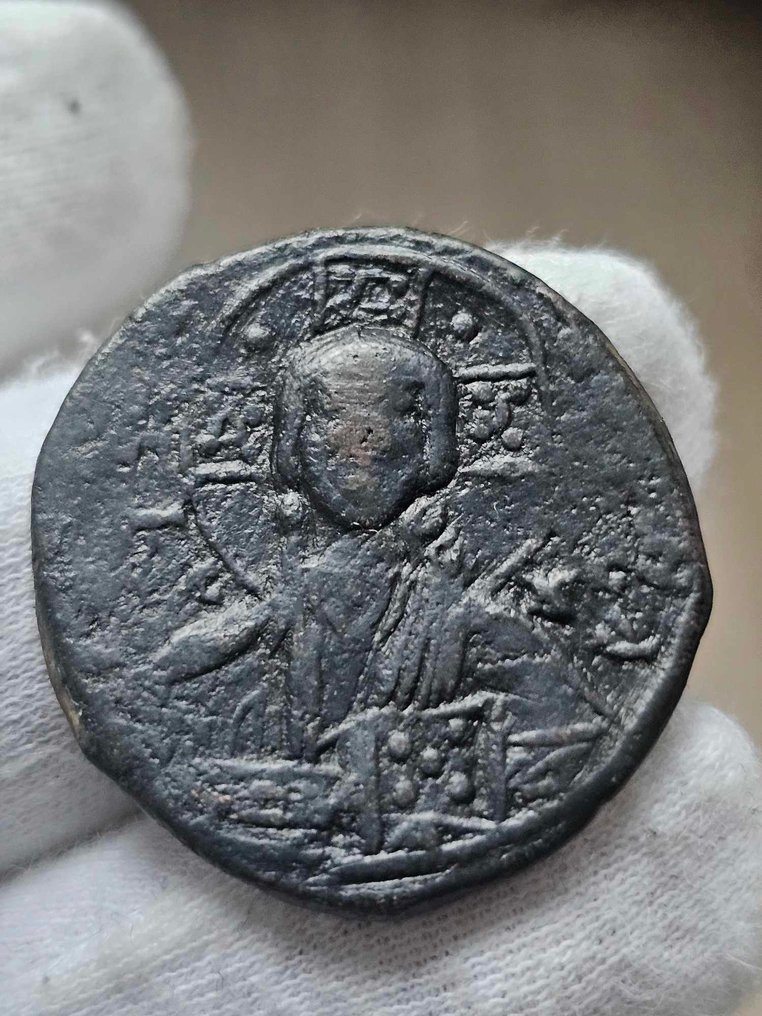 Византийская империя. Роман III Аргирос (1028–1034 гг. н. э.). Анонимный Фоллис (без резервной цены) # 1.1