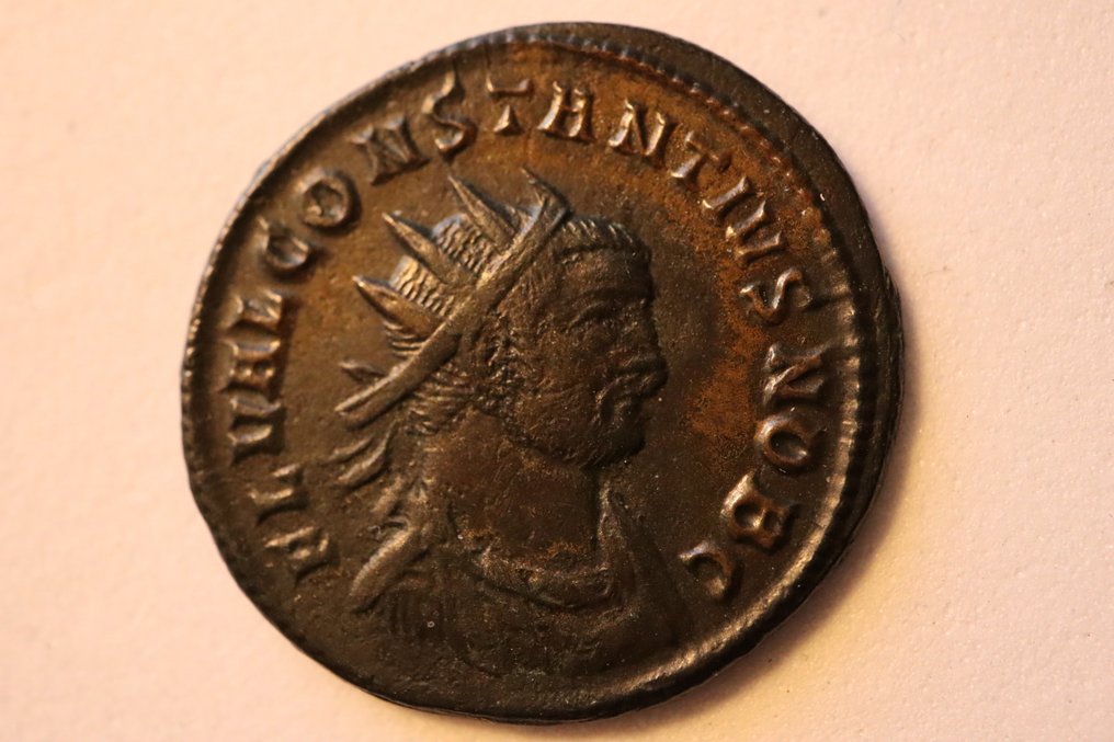 Римская империя. Констанций (305–306 гг. н.э.). Antoninianus PRINCIPI IVVENTVT - Редкий (без резервной цены) #3.2