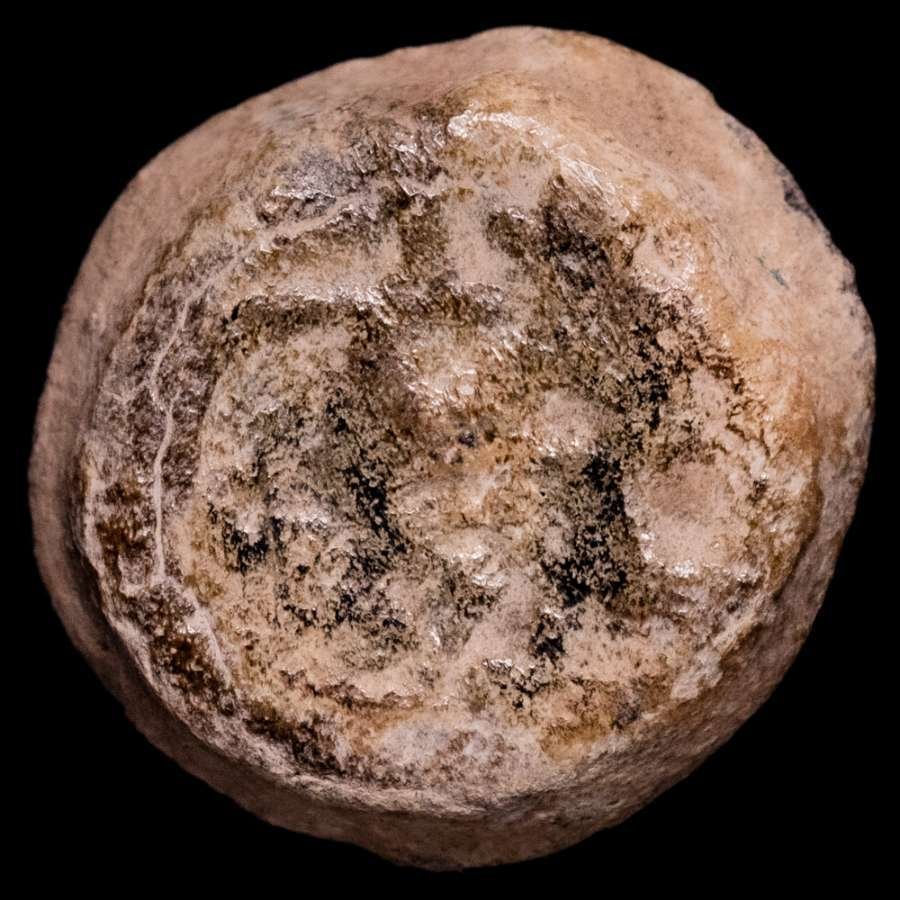 Hispania, Ebusus. Аноним. Пара бронзовых 1/4 и 1/8 Calco. Бес с молотом и змеей (Sin Precio de Reserva) #2.1