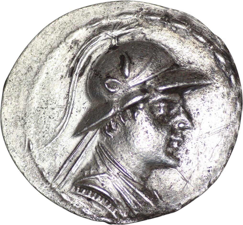 Бактрийское царство. Евкратид I Мегас (ок. 170-145 до н.э.). Тетрадрахма № 1.1