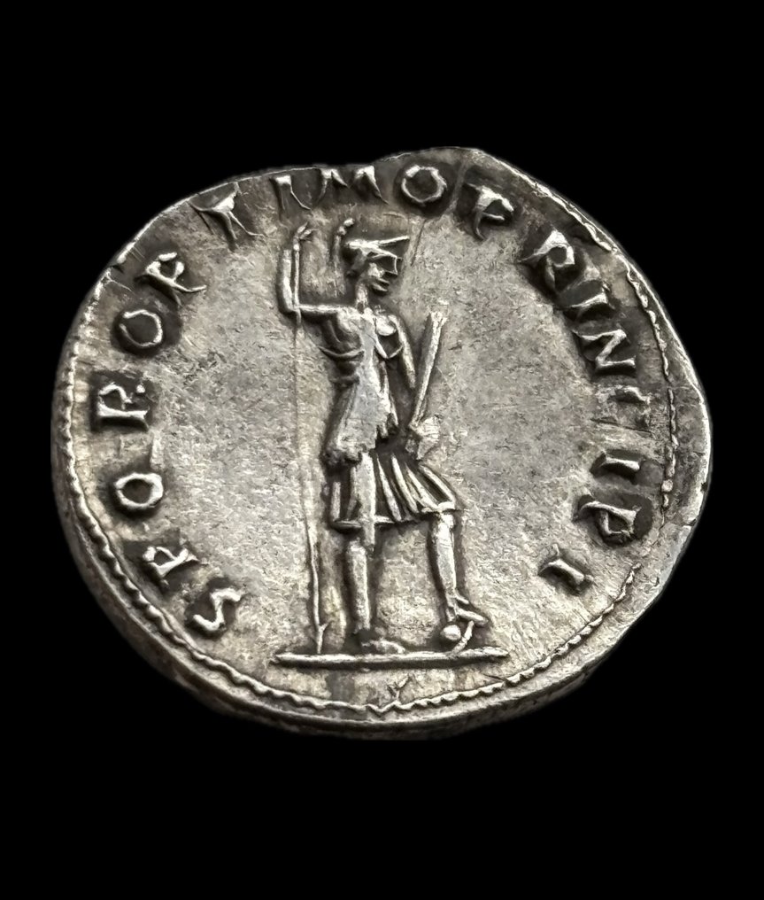 Римская империя. Траян (98–117 гг. н.э.). Денарий Рим - Виртус (без резервной цены) #1.1