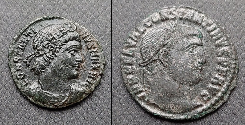 Римская империя. Константин I (306–337 гг. н.э.). Follis Heraclea en Treveri (x2 шт.) (без стартовой цены) #1.1