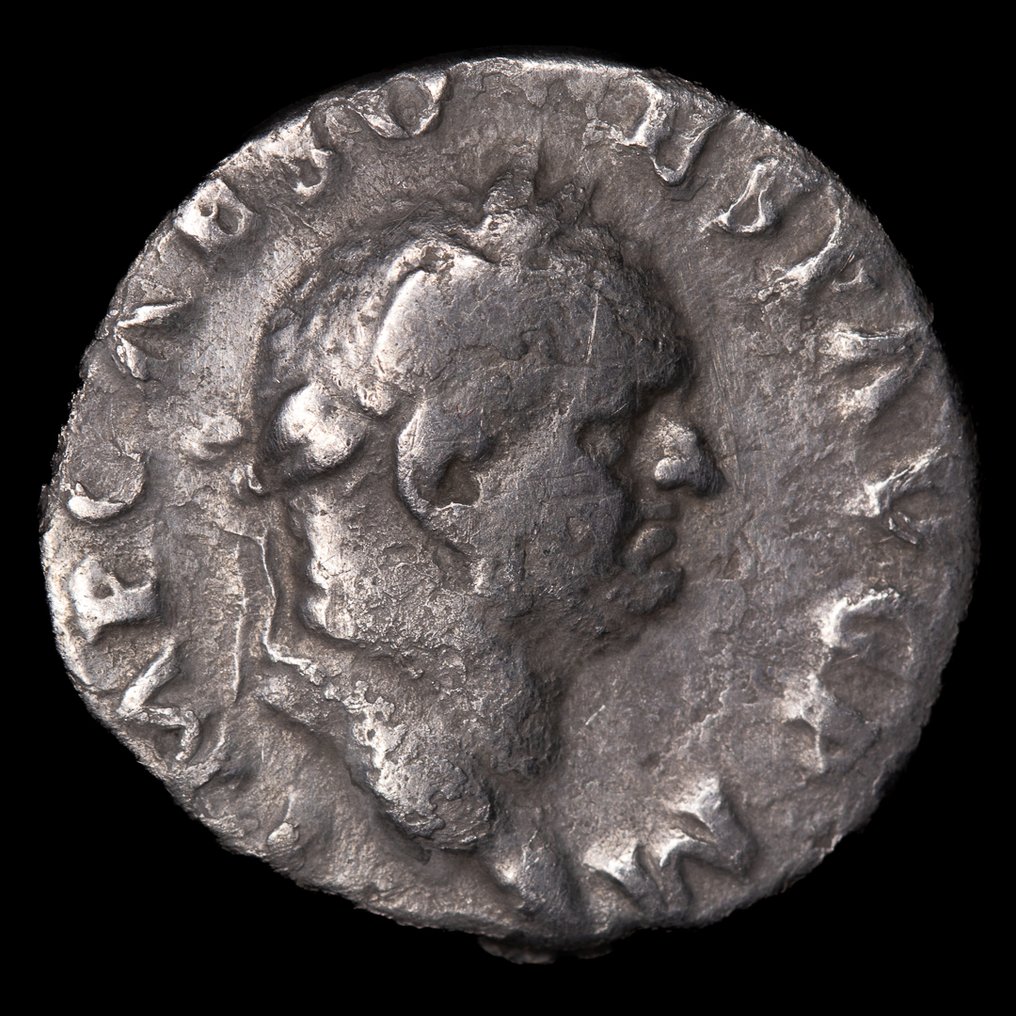 Римская империя. Веспасиан (69-79 гг. н. э.). Денарий - TRI POT II COS III P P Pax sendada (без резервной цены) # 1.1
