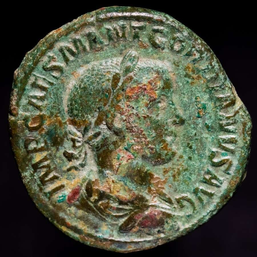 Римская империя. Гордиан III (238–244 гг. н. э.). Сестерций Рим, монетный двор 238 г. н. э. PAX AVGVSTI S C (без резервной цены) № 1.1