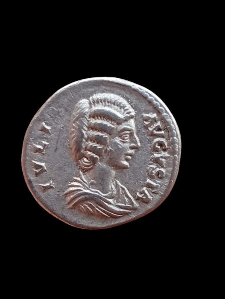 Римская империя. Юлия Домна (Августа, 193-217 гг. н. э.). Денарий Римский - Юнона (без резервной цены) #1.1