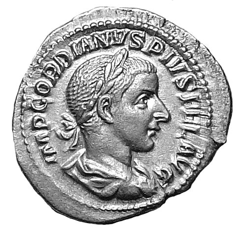 Римская империя. Гордиан III (238–244 гг. н. э.). Денарий Римский - Салус (без резервной цены) #1.1