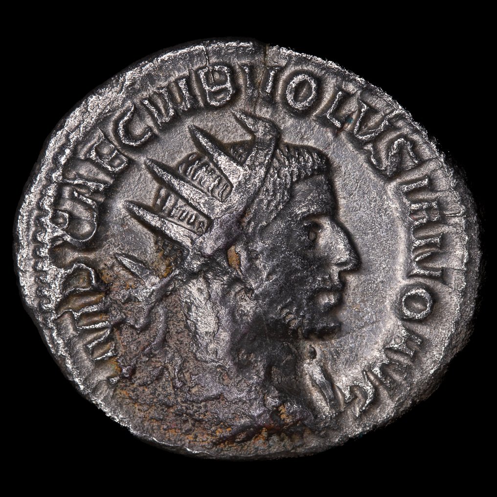 Римская империя. Волузиан (251–253 гг. н. э.). Антонинианус - ИВНО МАРТИАЛИ (без резервной цены) #1.1