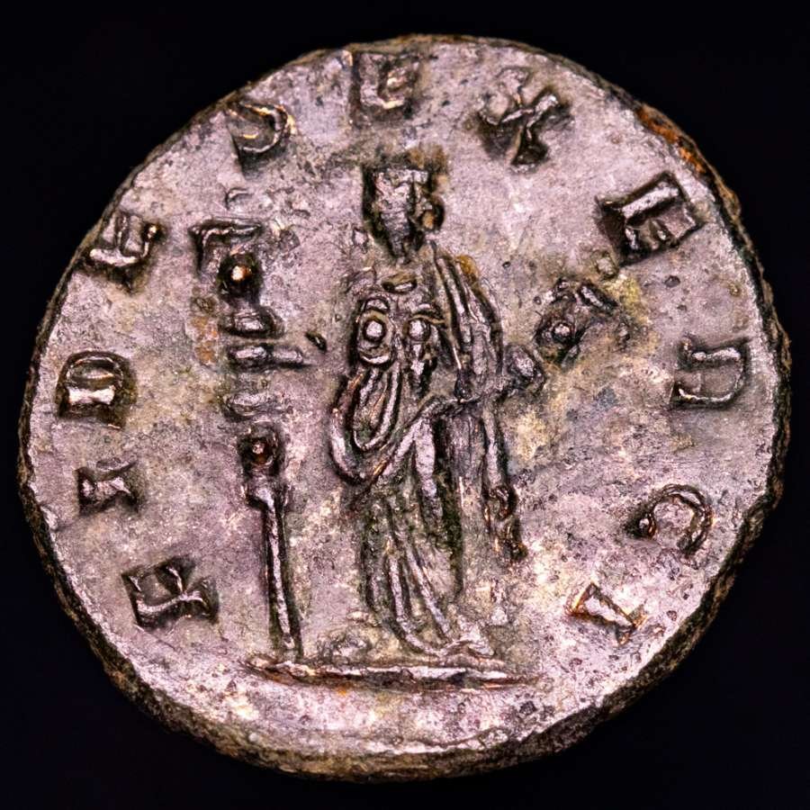 Римская империя. Клавдий Готский (268–270 гг. н.э.). Антониниан Римский монетный двор. FIDES EXERCI, Fides (без резервной цены) # 1.1