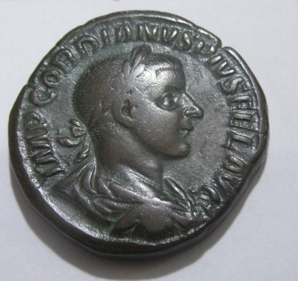 Римская империя. Гордиан III (238–244 гг. н. э.). Сестерций Рим - AETERNITATI AVG, Sol (без резервной цены) #1.1