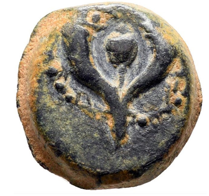 Иудея. Иоанн Гиркан I (135–104 до н. э.). Прута Иерусалим (без резервной цены) #1.1