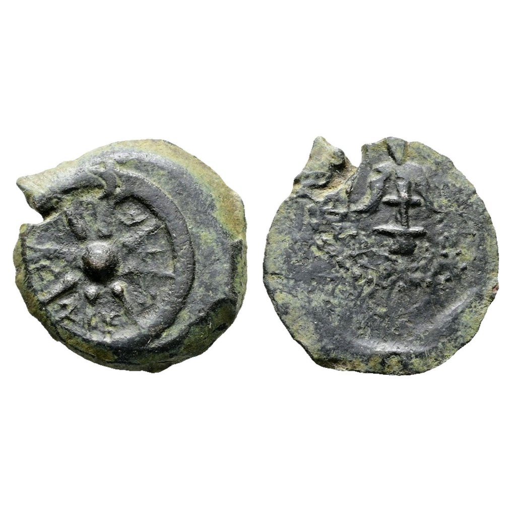 Иудея. Александр Янней (104–76 до н.э.). Династия Пруты Хасмонеев. Йехонатан. Иерусалим.  (Без резервной цены) #1.1
