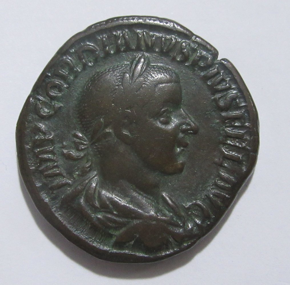Римская империя. Гордиан III (238–244 гг. н. э.). Сестерций Рим - AETERNITATI AVG, Sol (без резервной цены) #2.1
