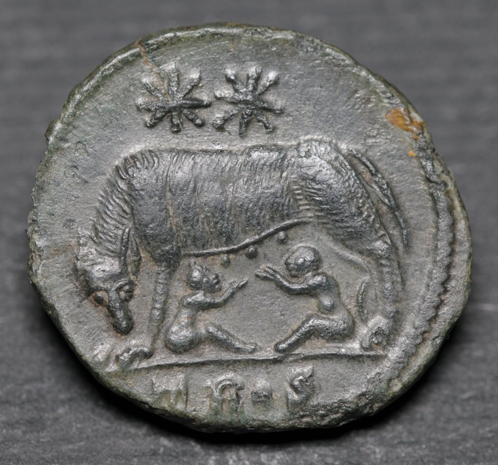 Римская империя. Константин I (306–337 гг. н.э.). Нуммус Трир - VRBS ROMA (без резервной цены) #1.1