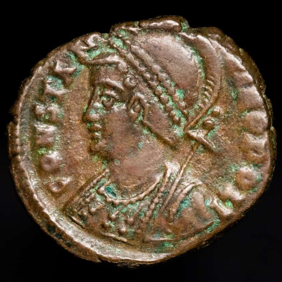 Римская империя. Константин I (306–337 гг. н. э.). Памятный выпуск Фоллиса (Константинополис), отчеканенный в Кизике между 330-333 гг. н. э. (без резервной цены) № 1.1