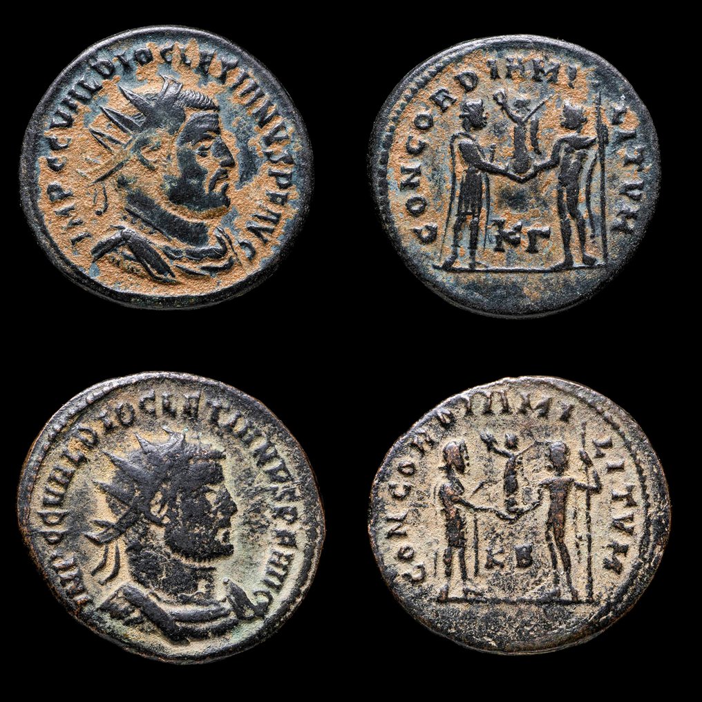 Римская империя. Диоклетиан (284-305 гг. н.э.). Centenionalis CONCORDIA MILITVM (Без резервной цены) #1.1