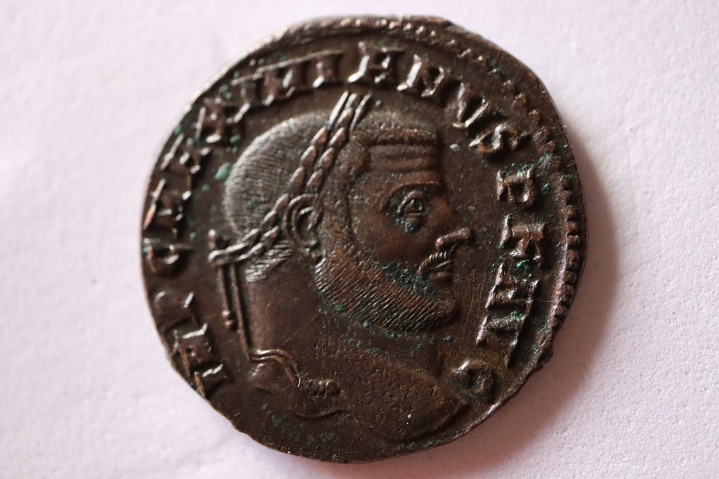 Римская империя. Максимиан (286–305 гг. н. э.). Фоллис Рим - Монета (без резервной цены) #1.1