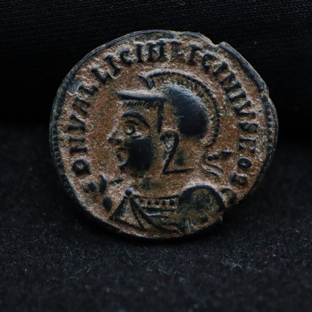 Римская империя. Лициний II (317–324 гг. н.э.). Фоллис Александрия, 321–324 гг. н. э. (без резервной цены) # 1.1