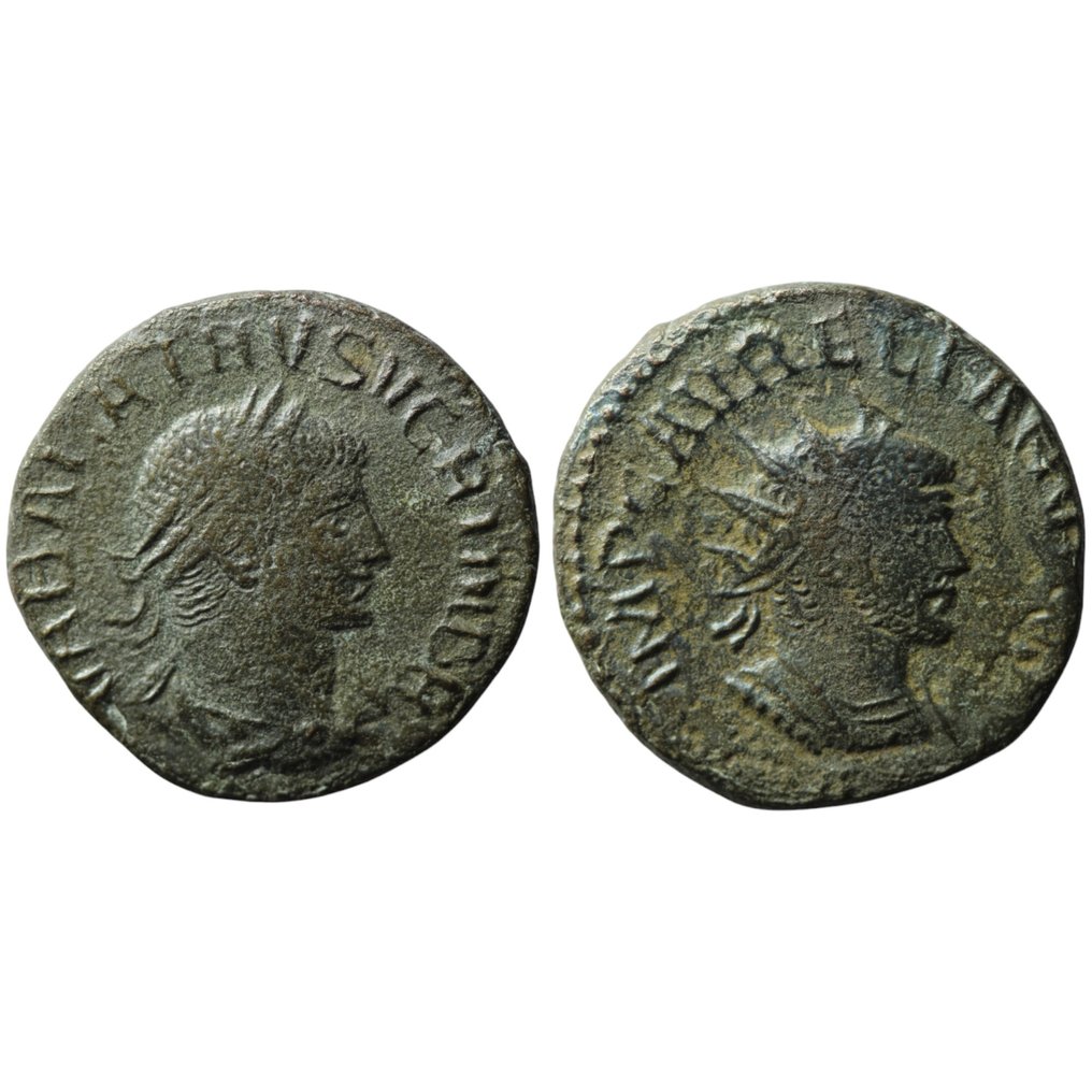Римская империя. Аврелиан и Вабалат (270-275 гг. н.э.). Антониниан (без резервной цены) #1.1