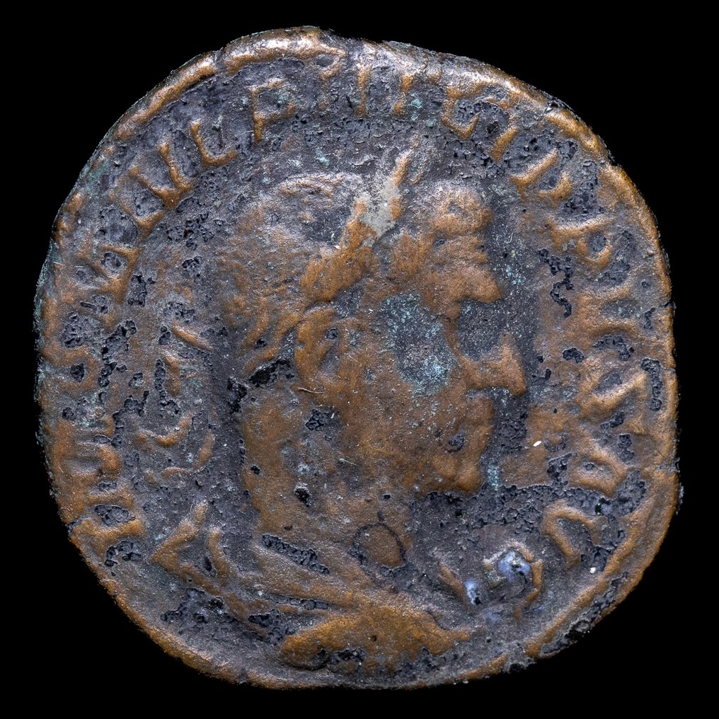 Римская империя. Филипп I (244–249 гг. н.э.). Сестерций Рома - Эквитас (без резервной цены) #1.1