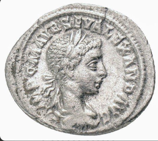 Римская империя. Северус Александр (222–235 гг. н. э.). Денарий Антиохийский (без резервной цены) #1.1