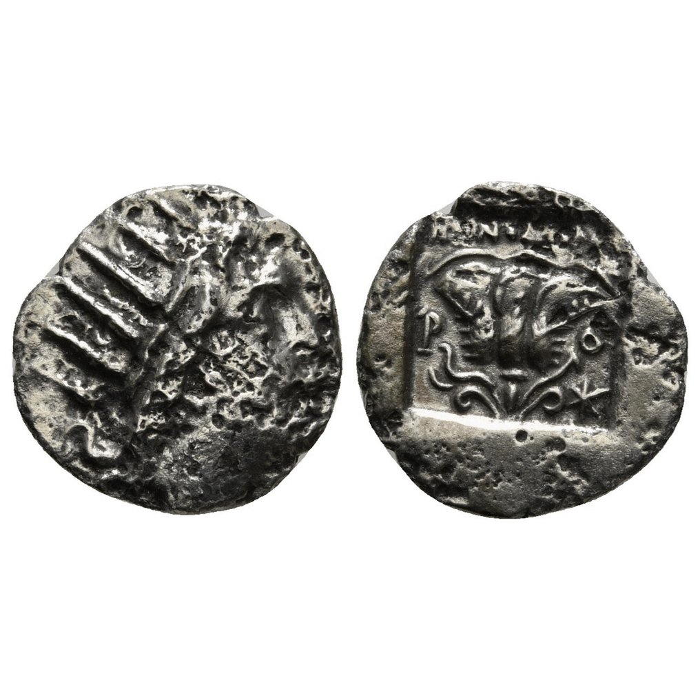 Острова у берегов Карии, Родос. Менодорос, магистрат (88 - 84 гг. до н.э.). Драхма (без резервной цены) #1.1