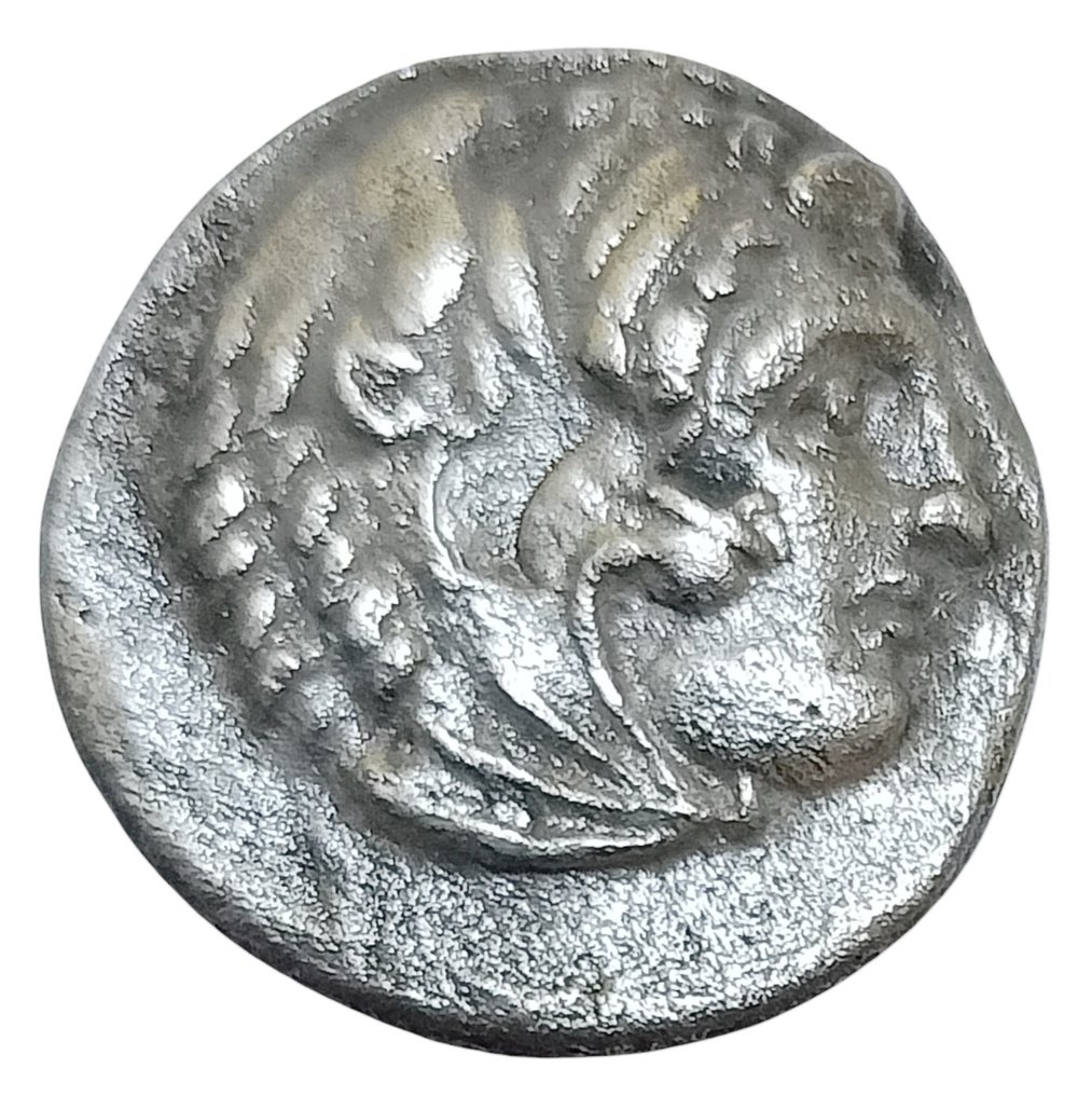 Цари Македонии. Александр III (336-323 до н.э.). Драхма, монетный двор Сарды. Отчеканено при Менандре, около 323/2 до н.э. (без резервной цены) #1.1