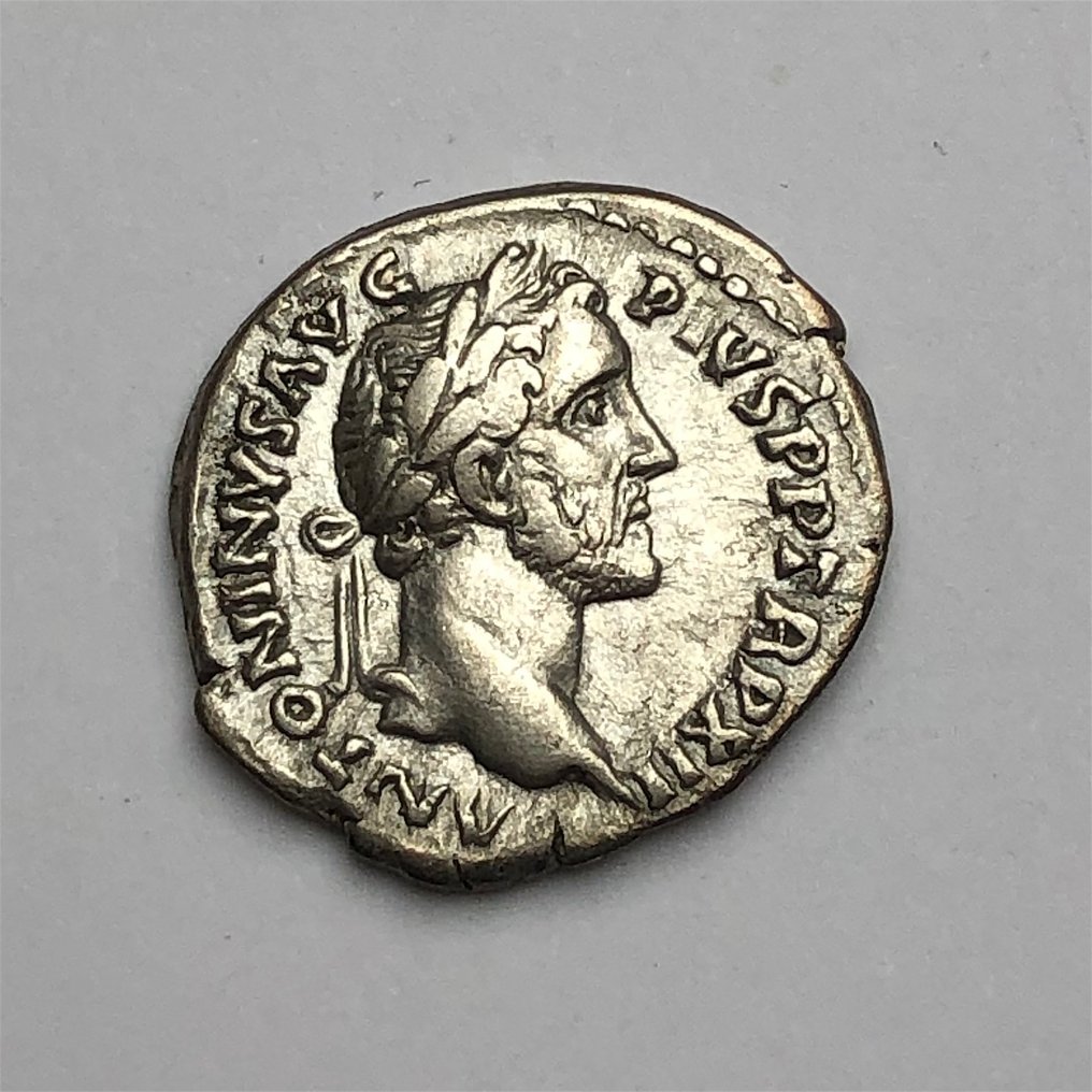 Римская империя. Антонин Пий (138–161 гг. н. э.). Денарий Рим, 148–149 гг. н. э. — Эквитас (без резервной цены) # 1.1
