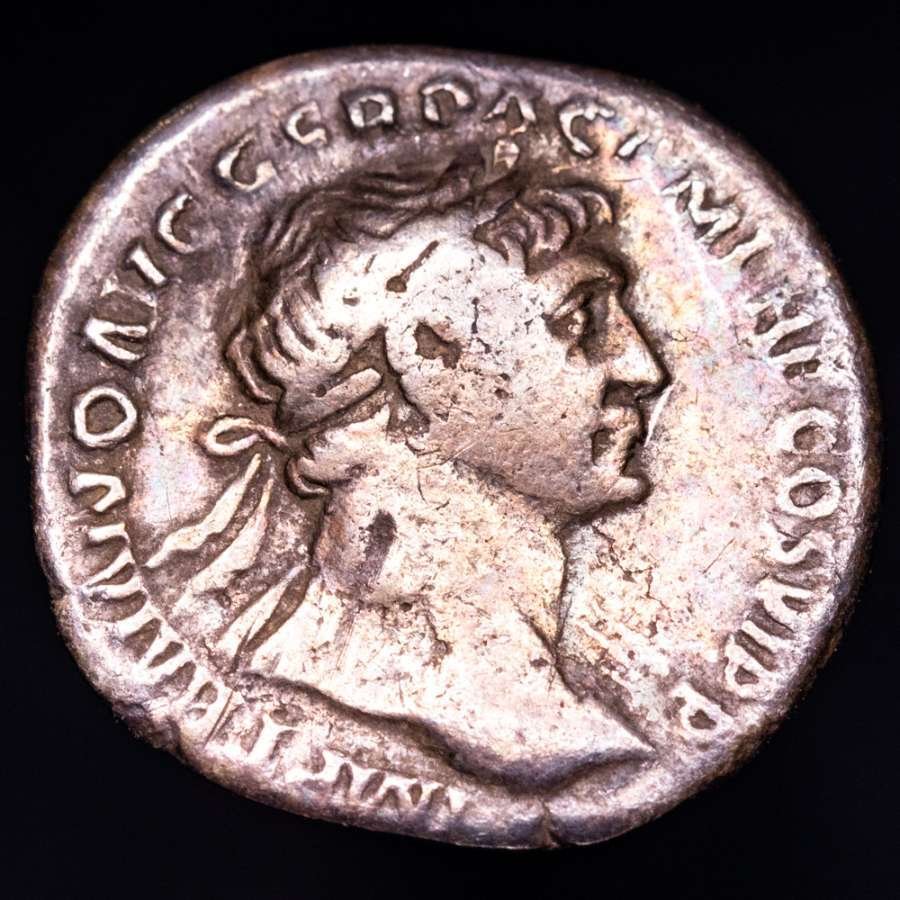Римская империя. Траян (98–117 гг. н.э.). Денарий Рим, 112. S•P•Q•R• OPTIMO PRINCIPI (Без резервной цены) #1.1
