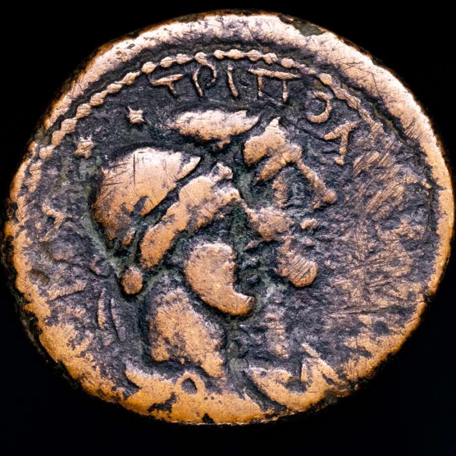 Римская империя (Провинция). Марк Аврелий. AE24 Финикия, Триполис 147–148 гг. н. э. ΘΝΥ ΤΡΙΠΟΛΕΙΤωΝ (без резервной цены) # 1.1