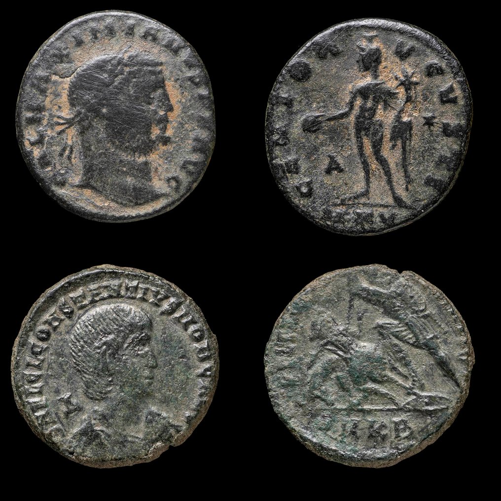 Римская империя. Константин I (306–337 гг. н.э.). Lote de 2 Monedas (без резервной цены) #1.1
