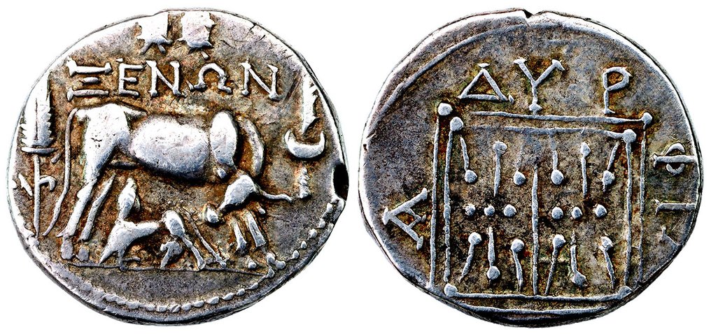 Иллирия, Диррахия Драхма около 250-200 гг. до н. э. № 2.1
