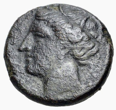 Сицилия, Сиракузы. (448) Сицилия, Сиракузы. Время Гиерона II, около 275-265 гг. до н. э. Æ (18 мм, 6,01 г, 6 ч).. #1.1